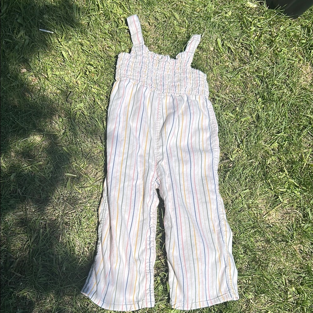Old Navy White Jumpsuit with Relaxed Fit and Lightweight Fabric